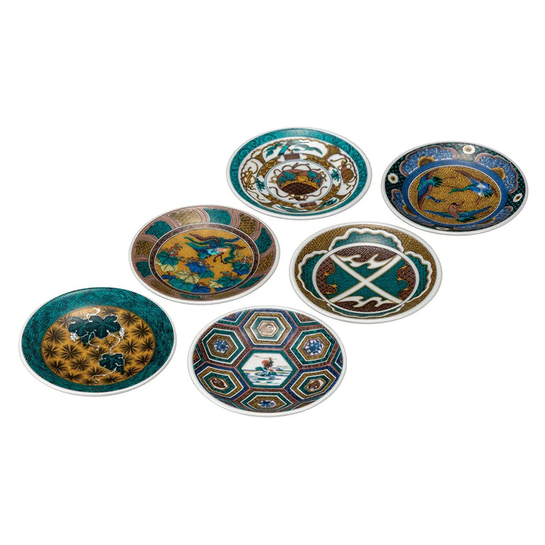 Kutani Ko-Kutani Masterpieces Medium Plate set