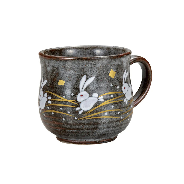 Kutani Jumping Rabbit Mug