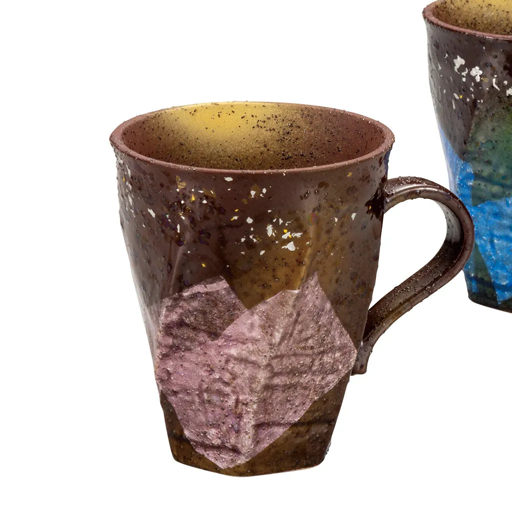 Kutani gold and silver leaf Mug