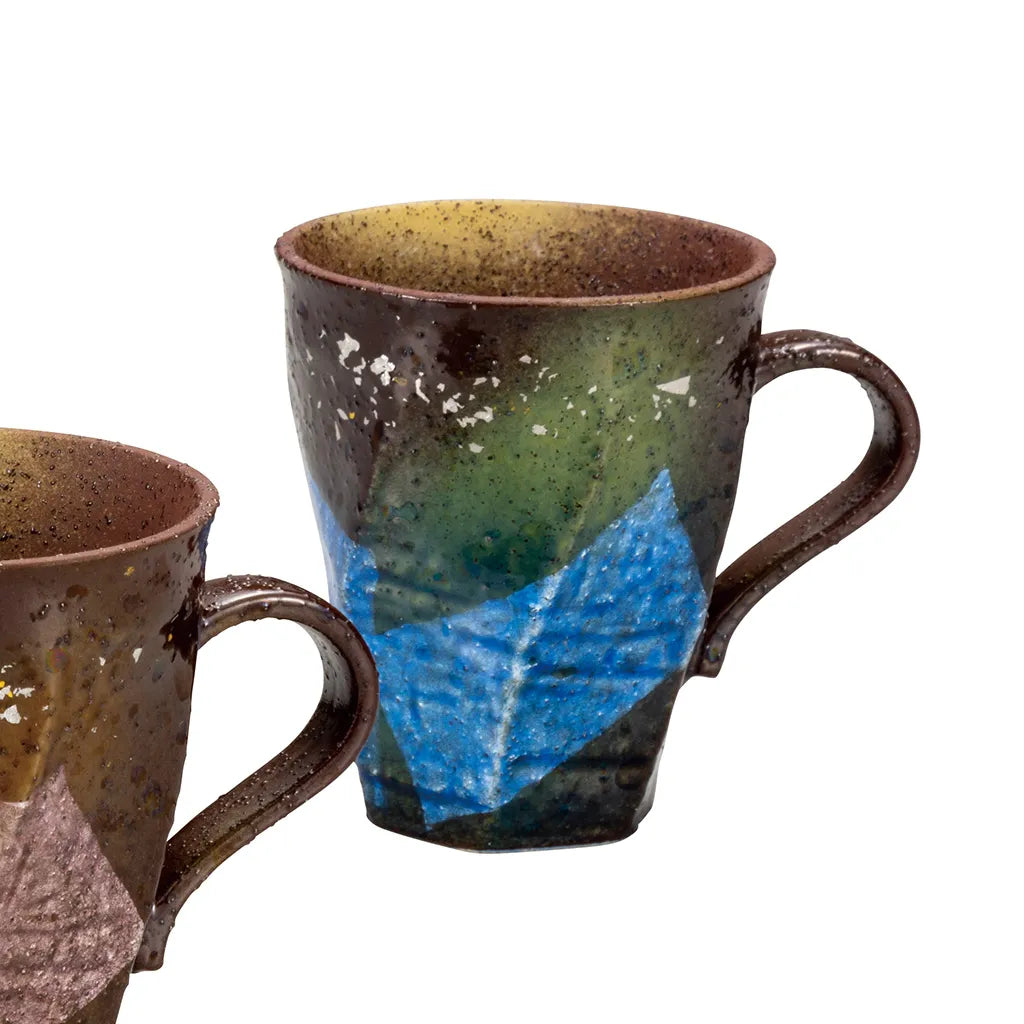 Kutani gold and silver leaf Mug