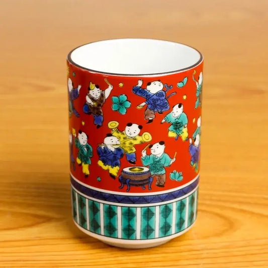 Seiko Kutani mokubei Yunomi Japanese Teacup