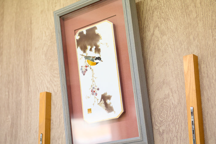 Works displayed in frames