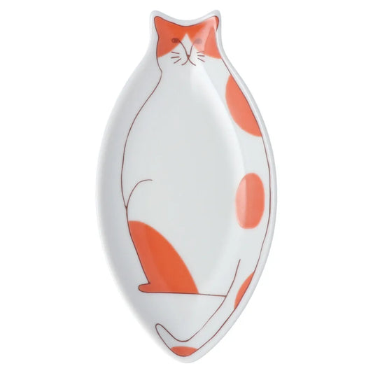 Harekutani Cat (red) Small Plate