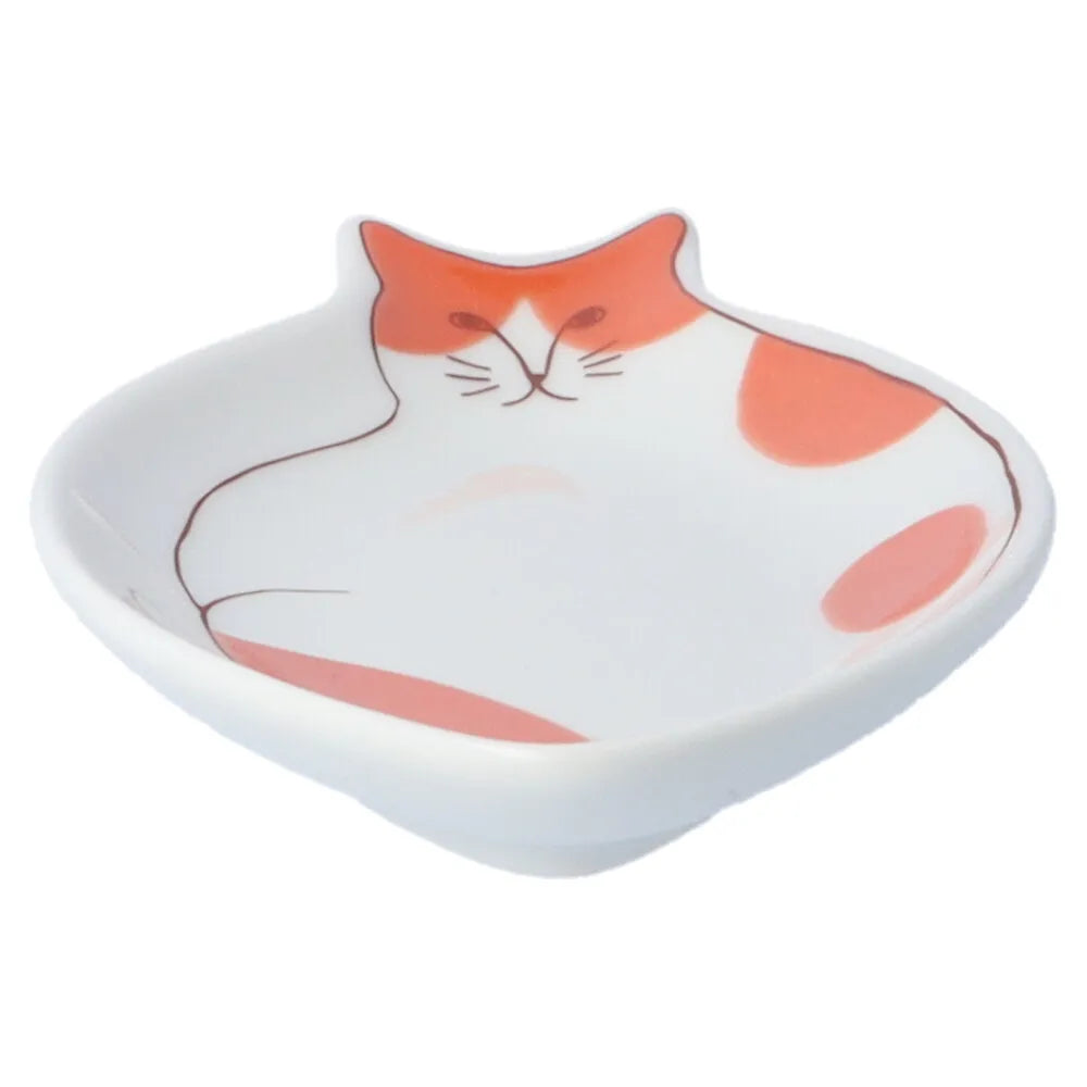 Harekutani Cat (red) Small Plate