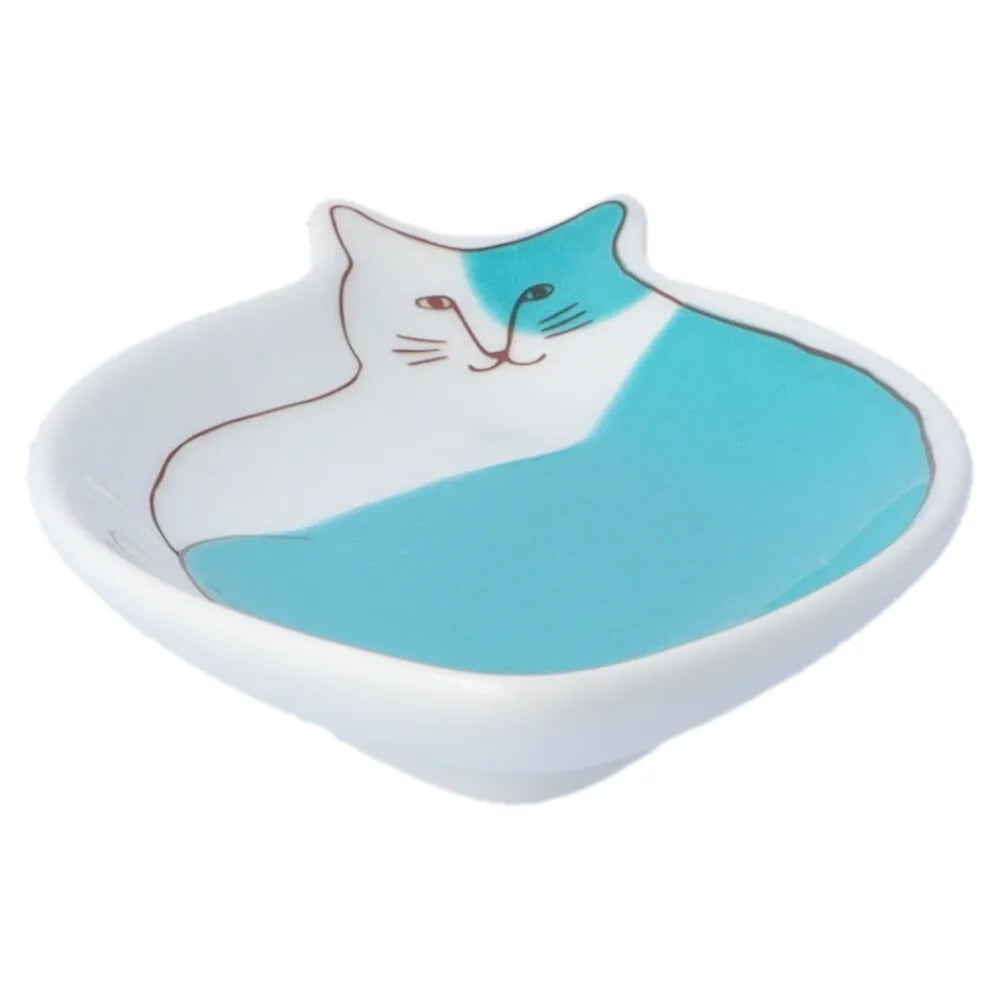 Harekutani Cat (green) Small Plate