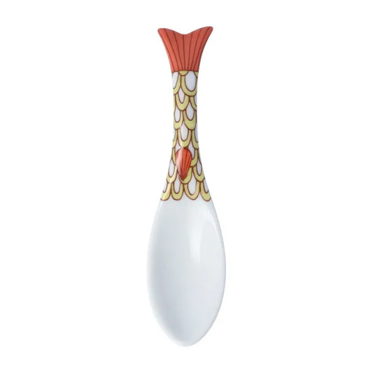 Harekutani Fish Chinese Soup Spoon (yellow)