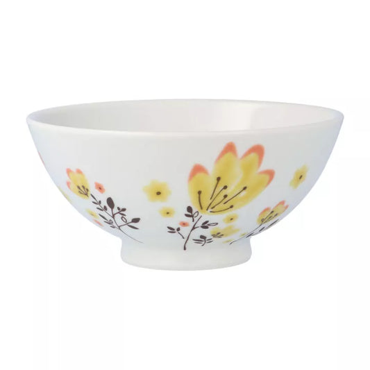 Rice bowl for yellow flowers