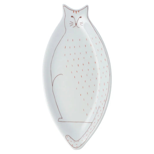 Harekutani Cat (red) Medium Plate