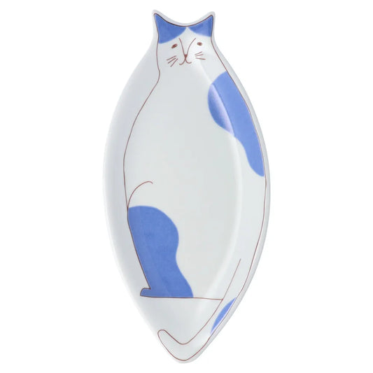 Harekutani Cat (blue) Medium Plate