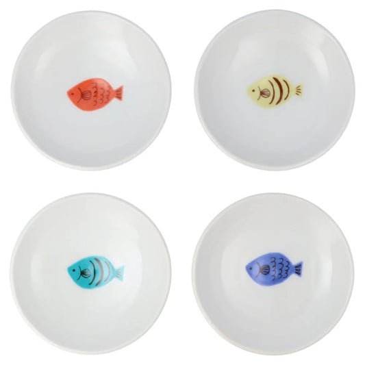 Harekutani Fish Small Plate set (4pcs)