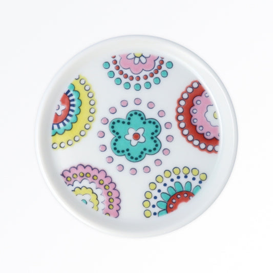 colorful flower coaster