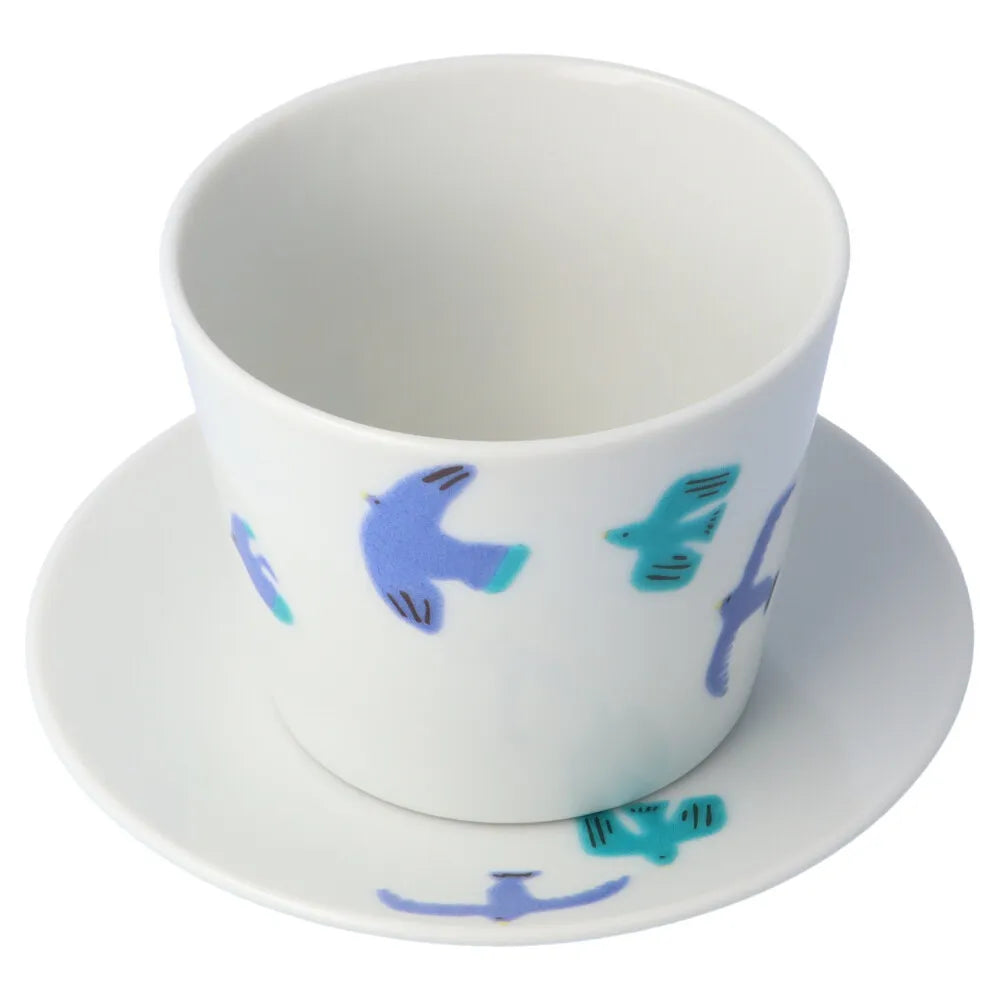 Harekutani bluebird (Sialia spp.) Cup and Saucers