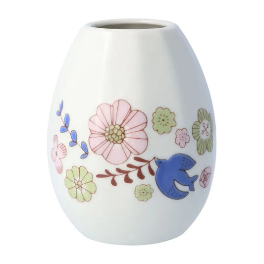 Harekutani Flower and bird (pink) Single Flower Vase