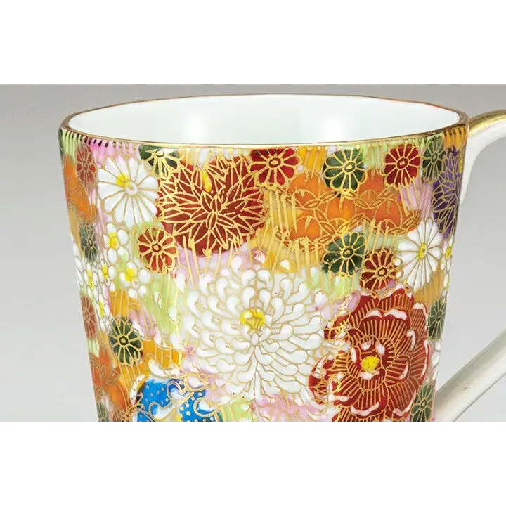 Kutani Golden Hanazume Mug