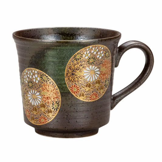 Kutani Golden Hanazume Mug