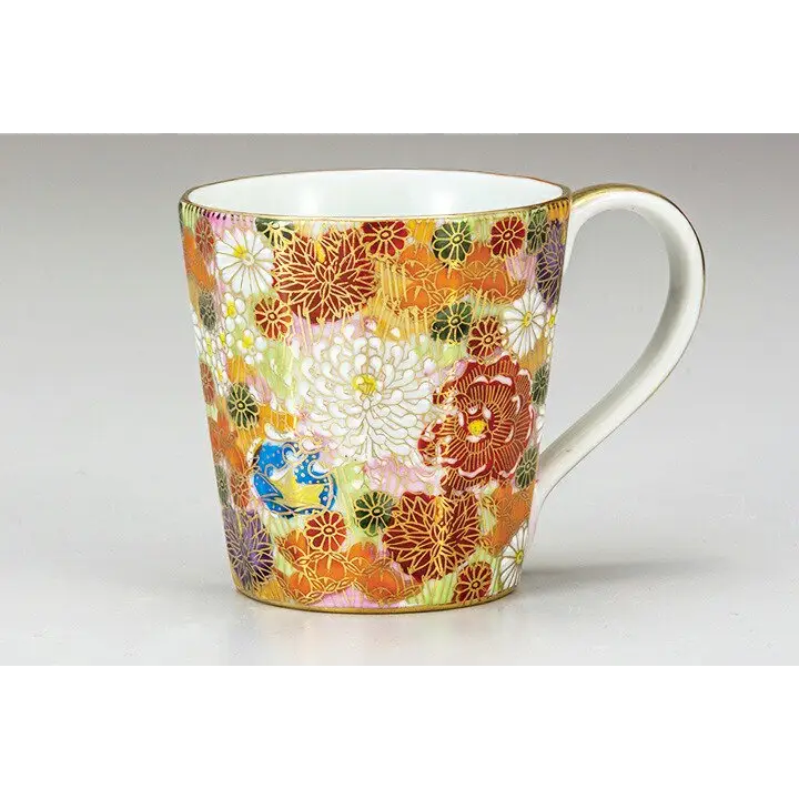 Kutani Golden Hanazume Mug