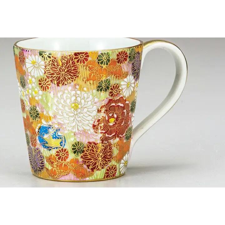 Kutani Golden Hanazume Mug