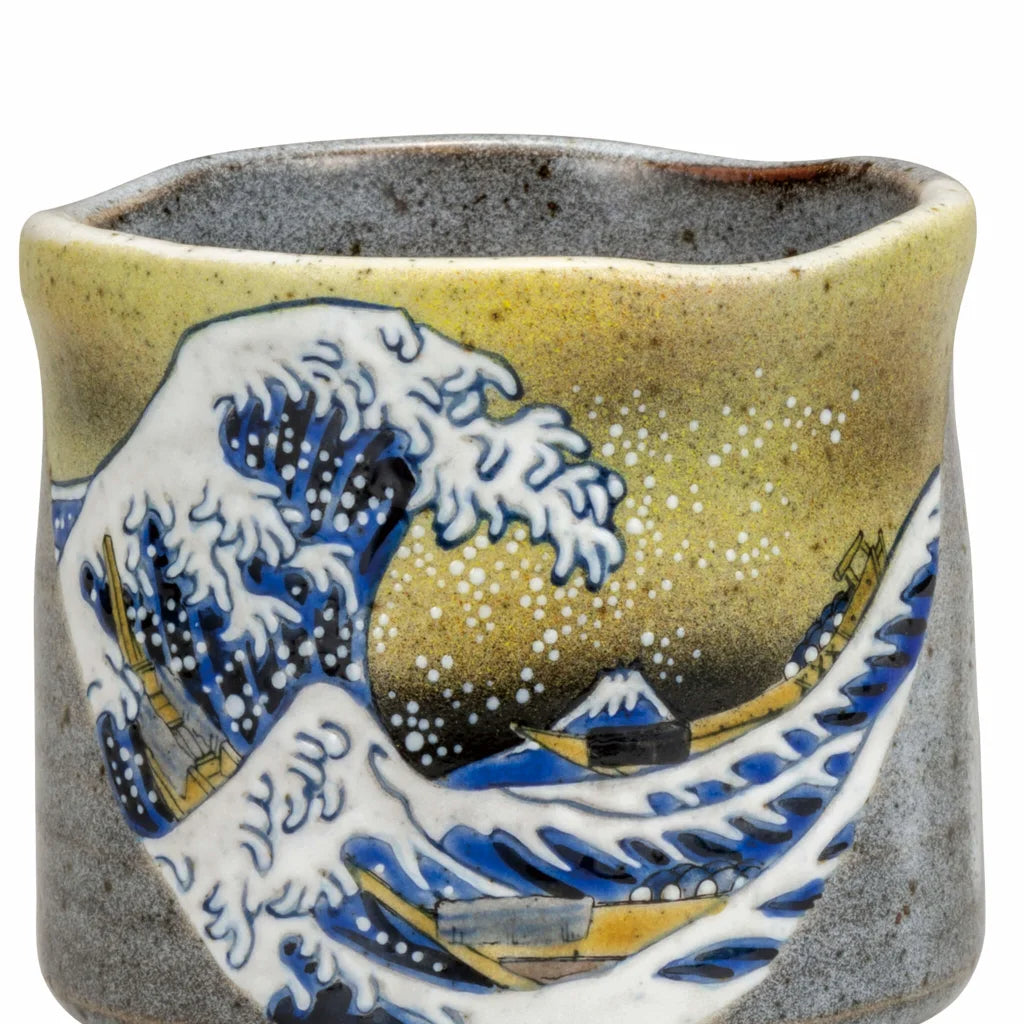 Kutani Hokusai Yunomi Japanese Teacup