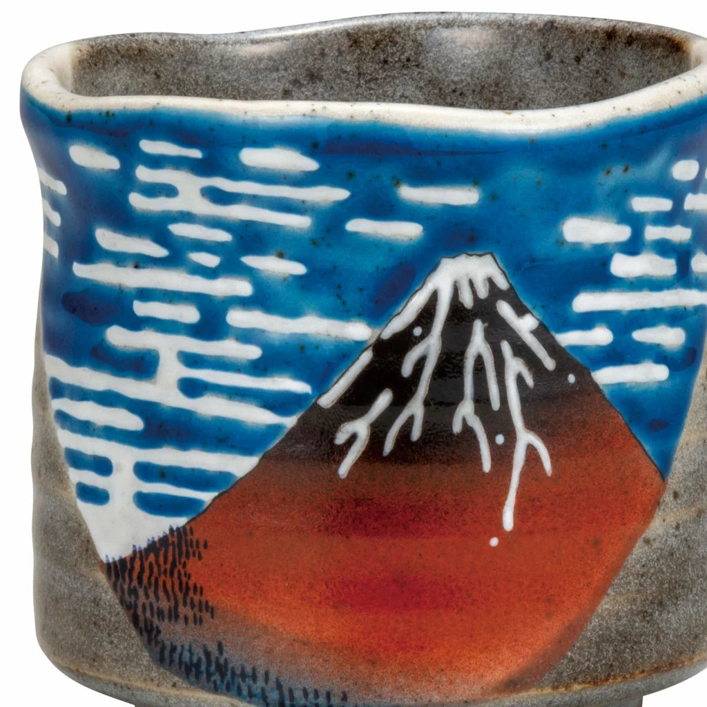 Kutani Hokusai Yunomi Japanese Teacup