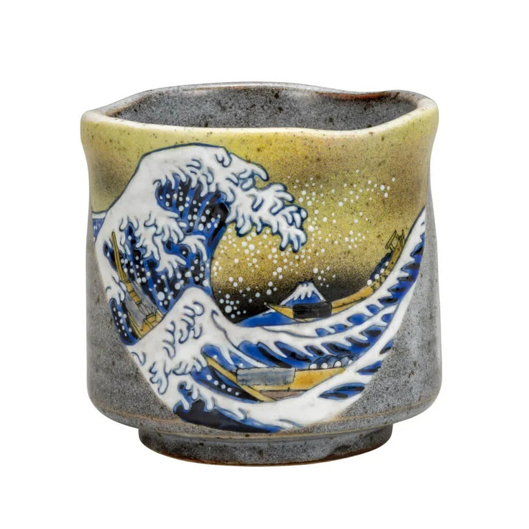 Kutani Hokusai Yunomi Japanese Teacup