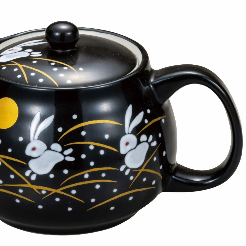 Kutani Jumping Rabbit Japanese Teapot