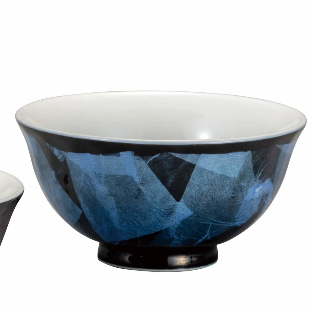 Kutani Silver Pattern Ginsai Rice Bowl