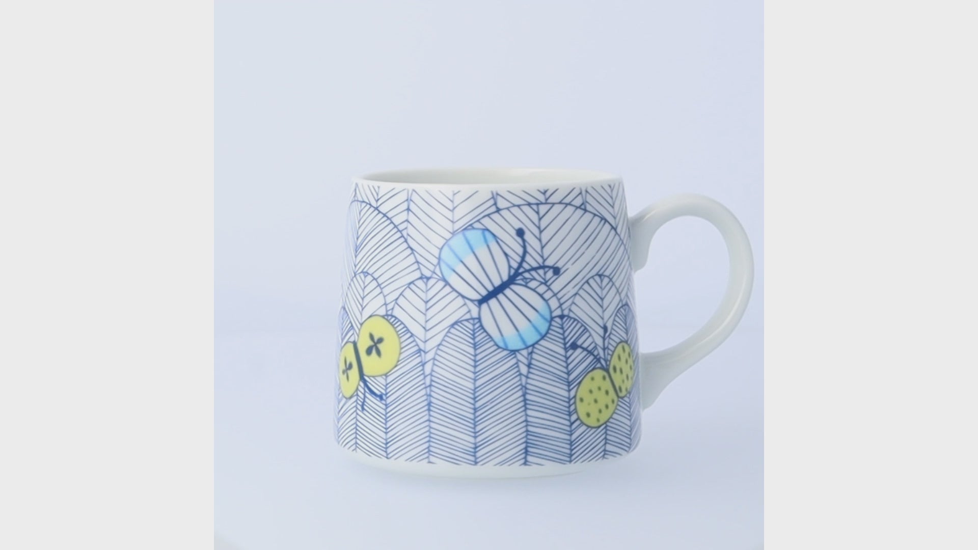 Harekutani Butterfly (blue) Mug
