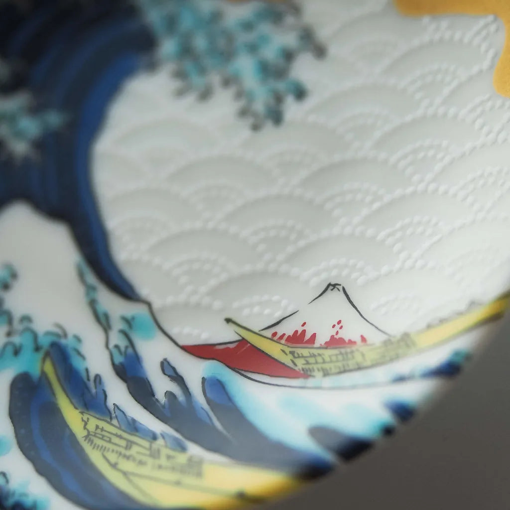 Seiko Kiln Kutani Hokusai Small Plate