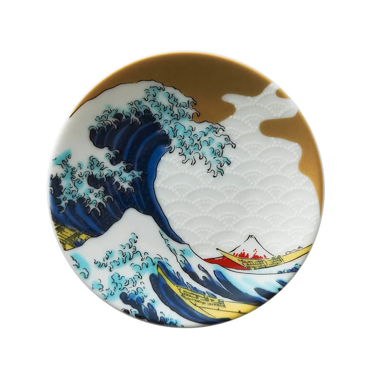 Seiko Kiln Kutani Hokusai Small Plate