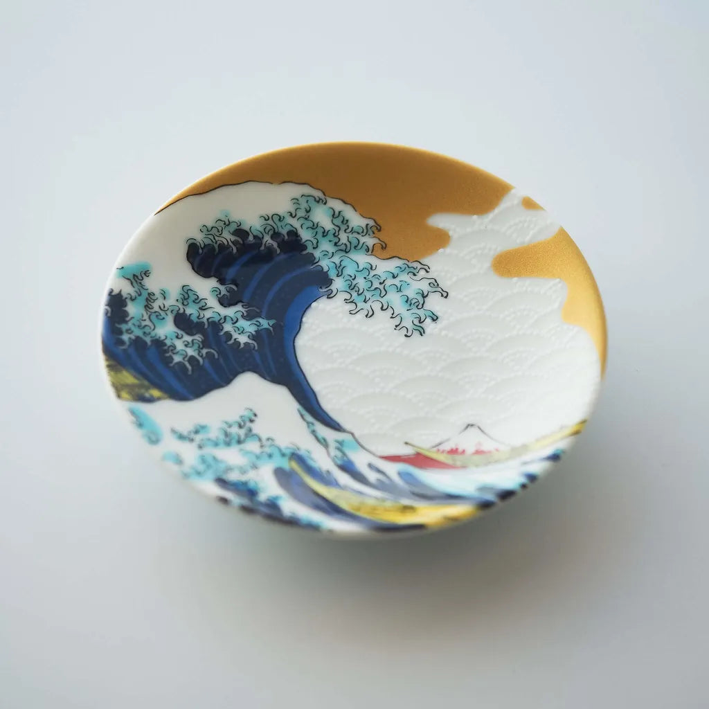 Seiko Kiln Kutani Hokusai Small Plate