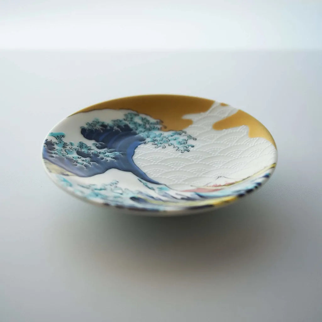 Seiko Kiln Kutani Hokusai Small Plate