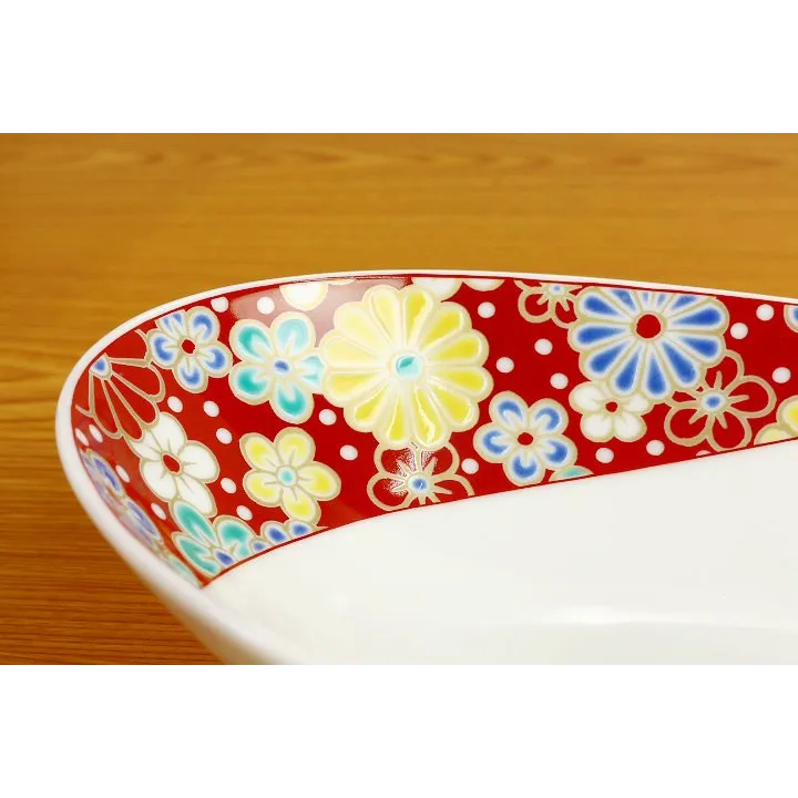 Seiko Kiln Kutani Plum and Chrysanthemum Bowl