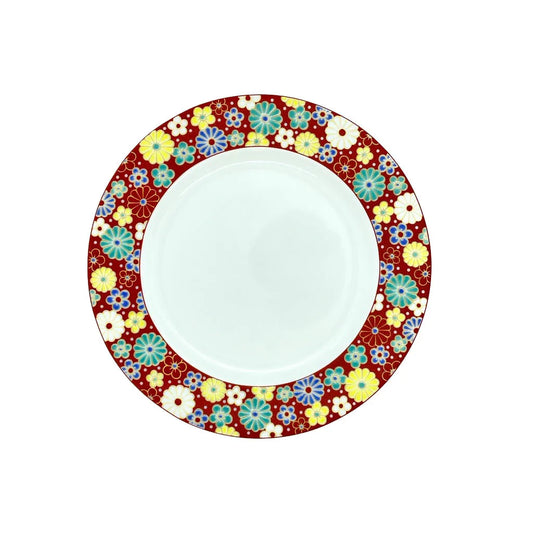 Seiko Kiln Kutani Plum and Chrysanthemum Medium Plate