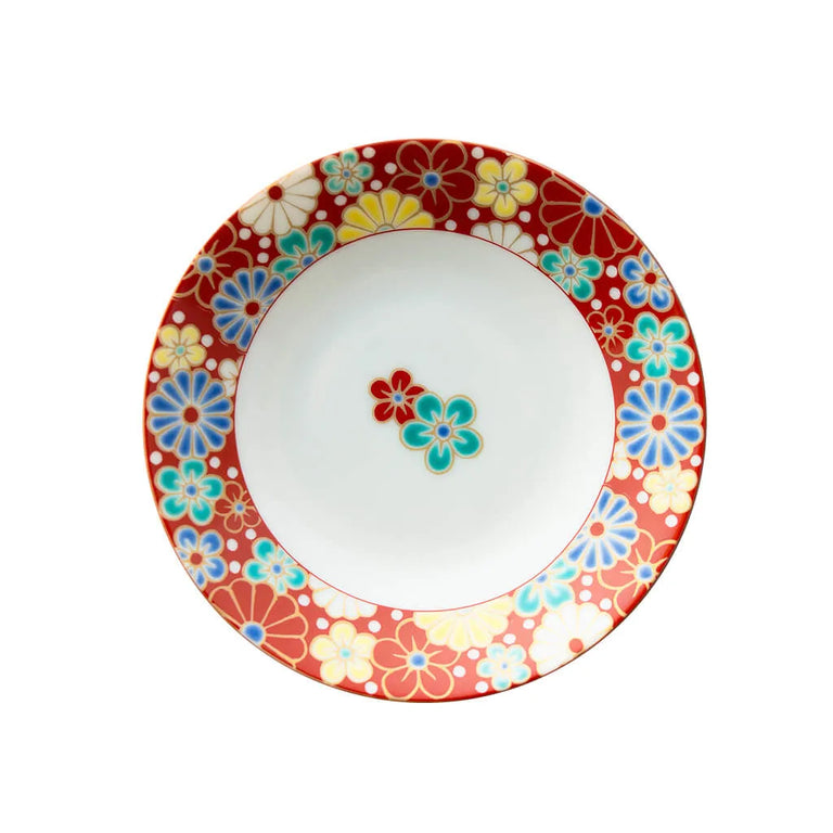 Seiko Kiln Kutani Plum and Chrysanthemum Medium Plate