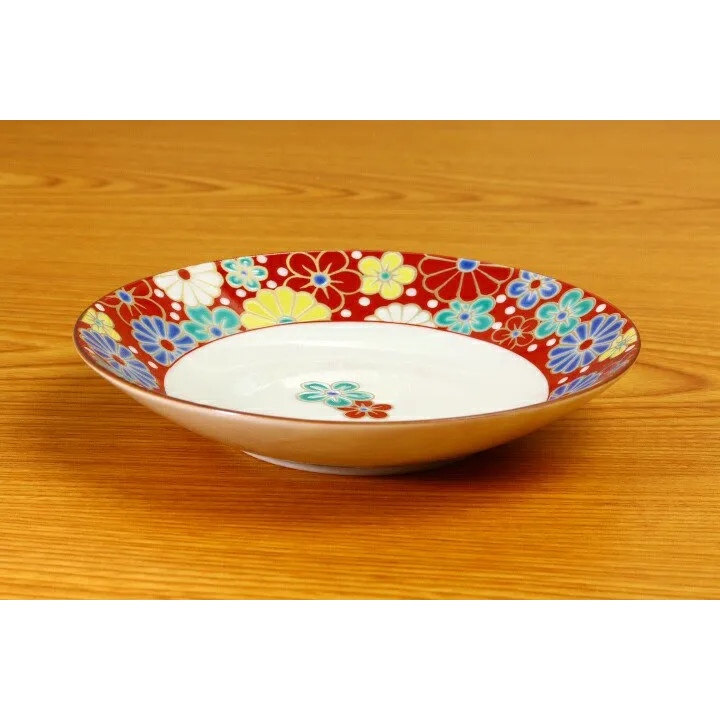 Seiko Kiln Kutani Plum and Chrysanthemum Medium Plate