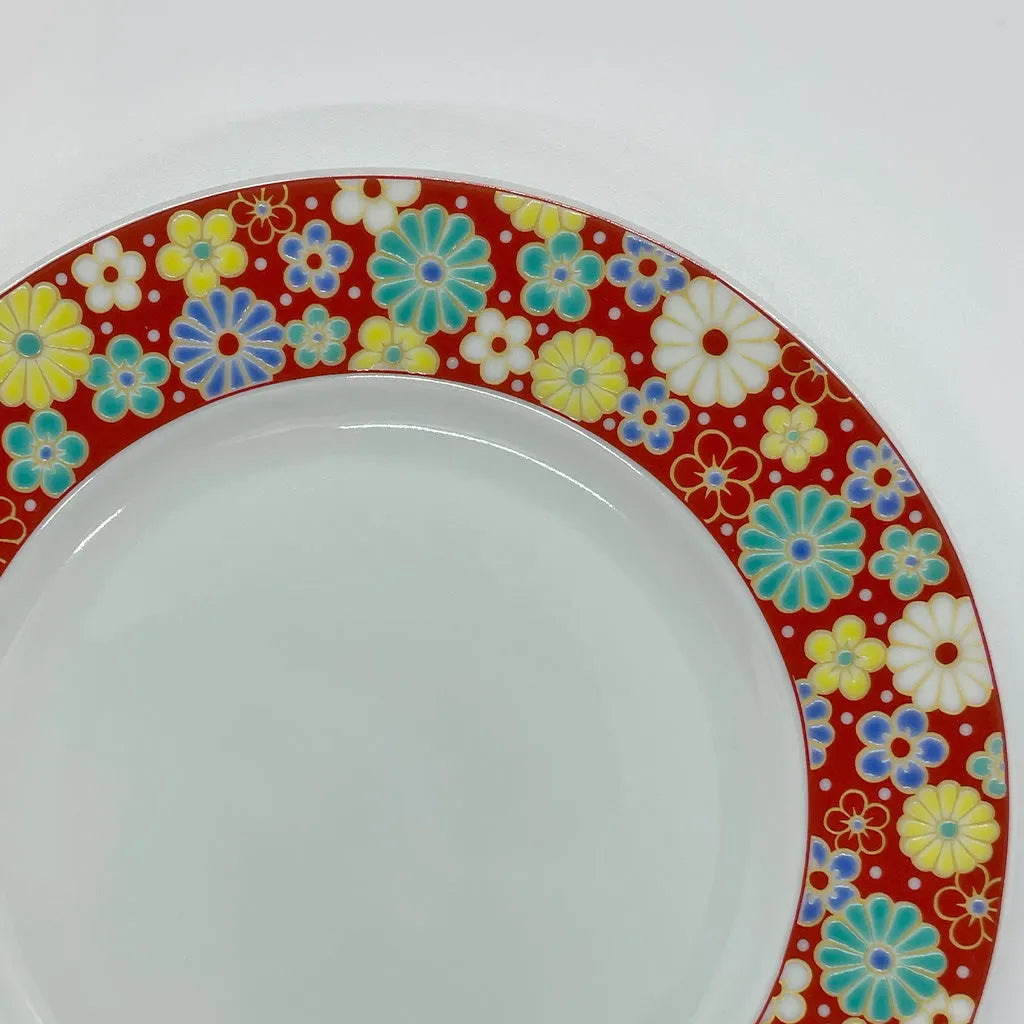 Seiko Kiln Kutani Plum and Chrysanthemum Medium Plate