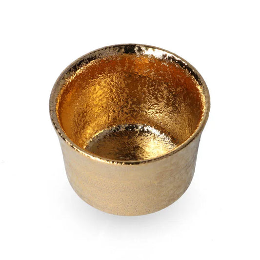 Soukyu Kiln Kutani Gold Pattern Kinsai Sakazuki Sake Cup