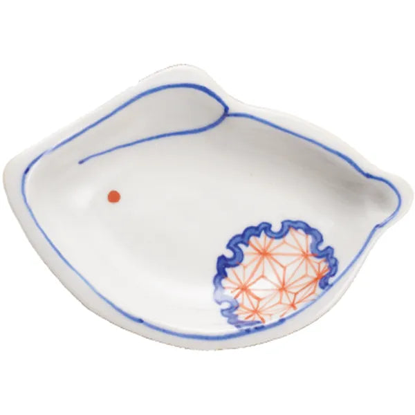 Soukyu Kiln Kutani Rabbit Small Plate