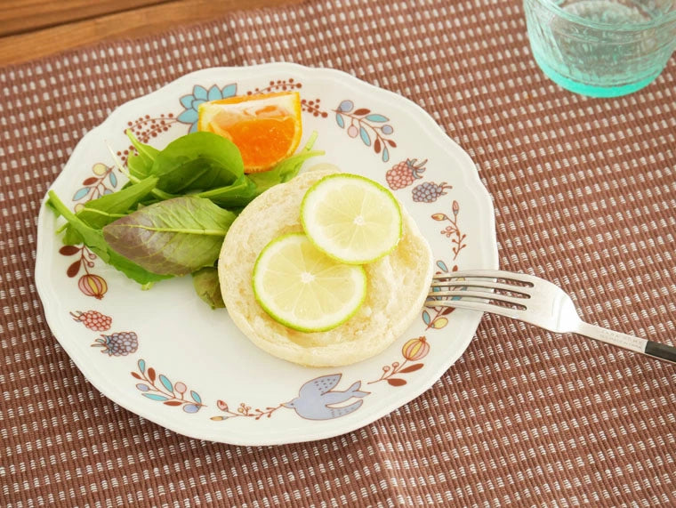 Harekutani Flower and Bird (blue) Plate